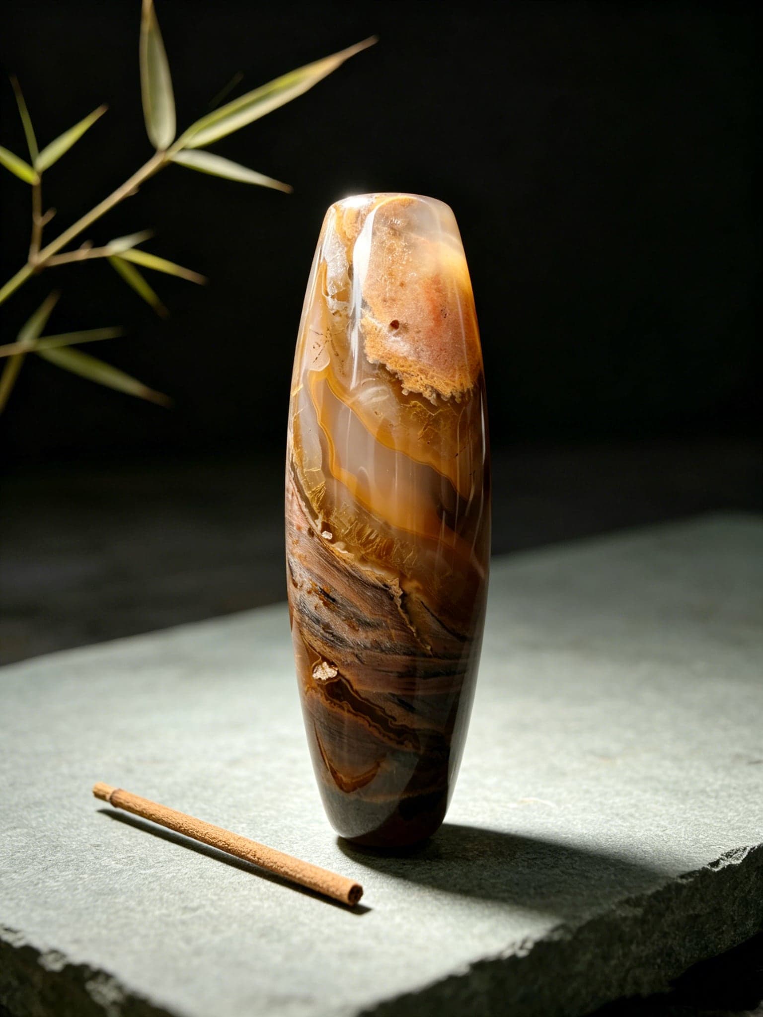 狼山石・长形天珠 03真实产品图